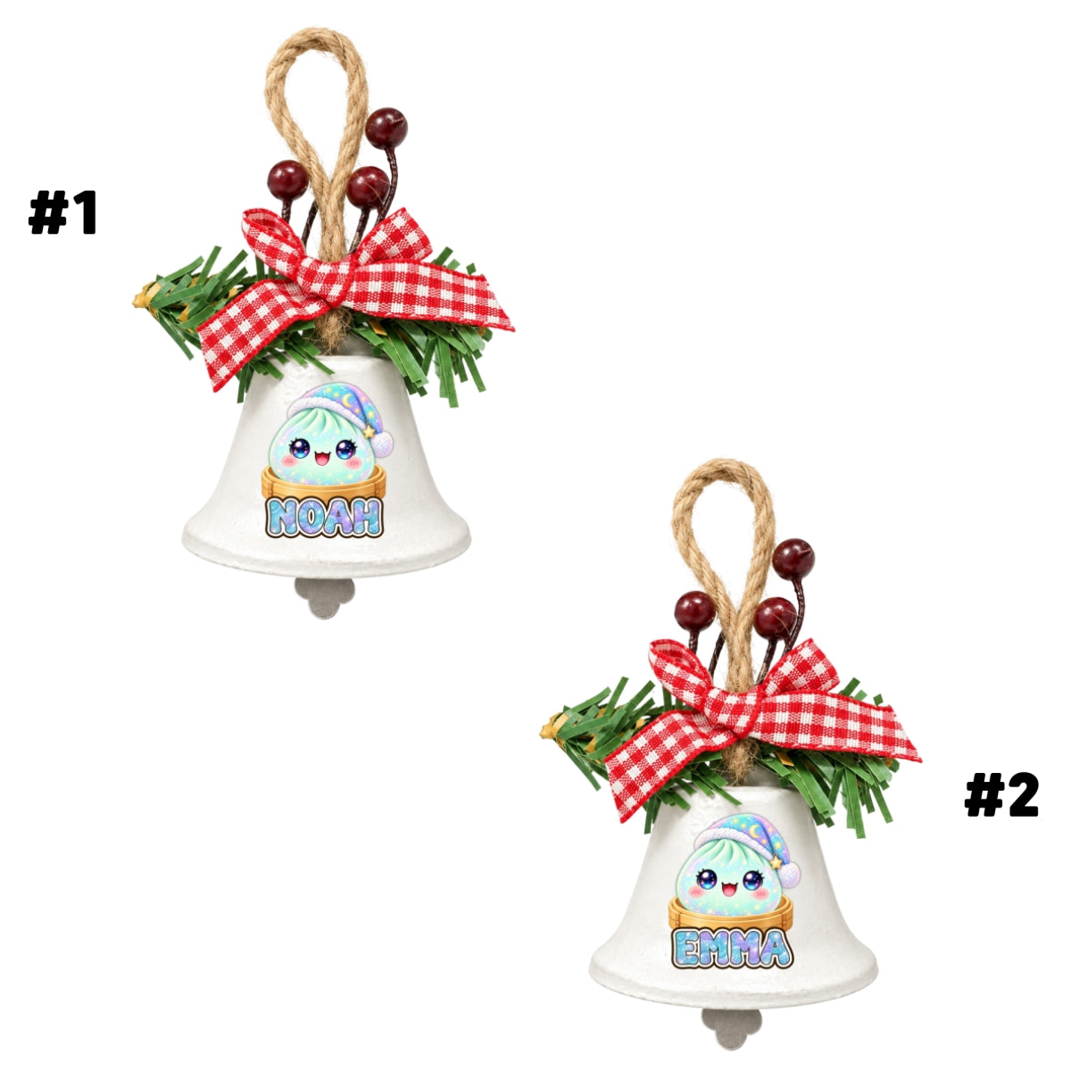 My Jolly Dumpling - Personalized Metal Bell Ornament