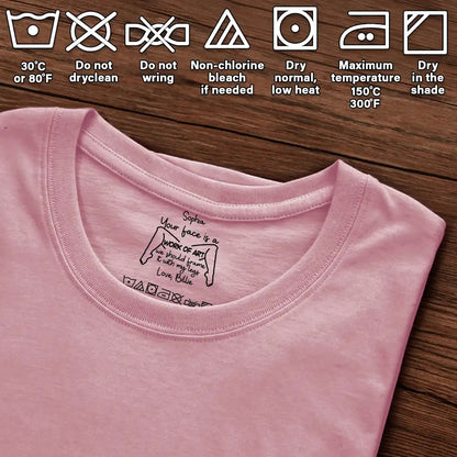 Naughty Gift For Husband - Personalized I Love Your Face T Shirt