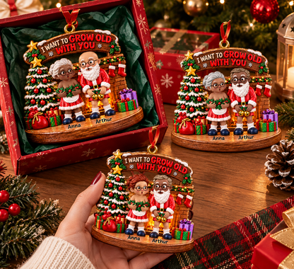 I Want To Grow Old With You - Personalized Couple Ornament New VH01
