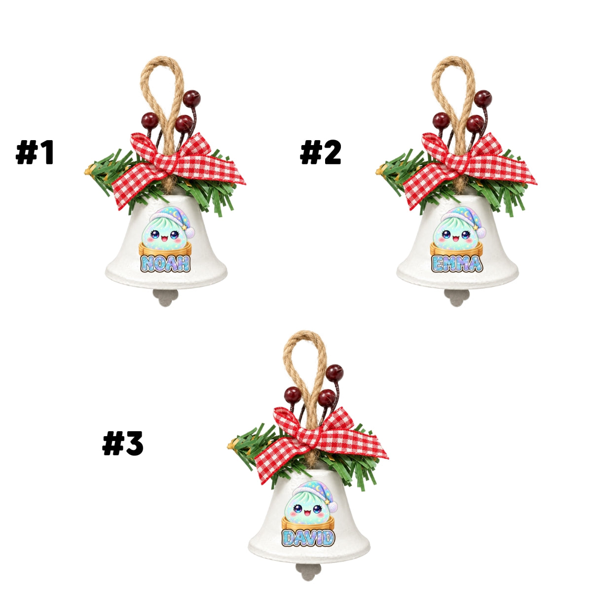 My Jolly Dumpling - Personalized Metal Bell Ornament