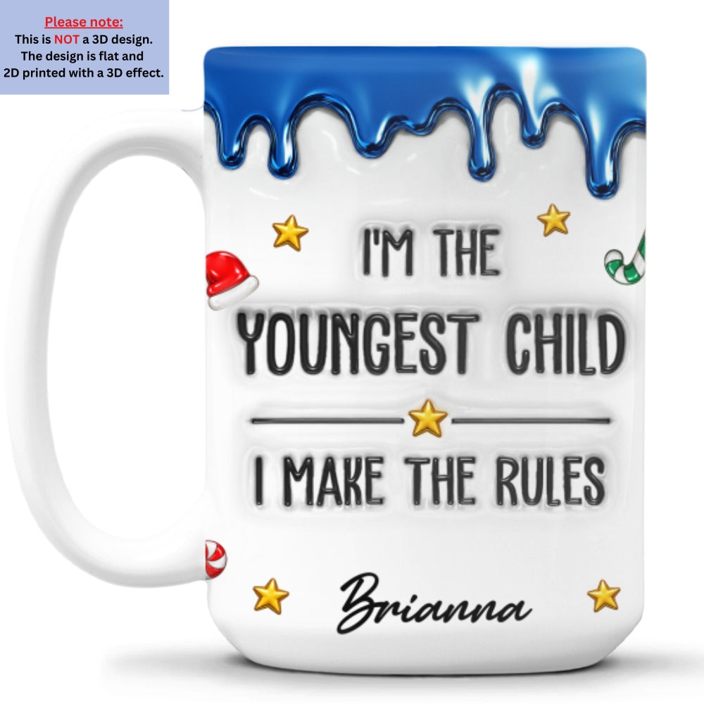 Custom Christmas & Birthday Keepsake Gift • Different Ages Same Family Chaos - Personalized 3D Inflated Effect Mug