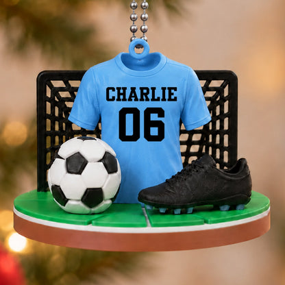Soccer Player Soccer Team Uniform - Personalized 3D Ornament - Gift For Soccer Lovers, Soccer Team