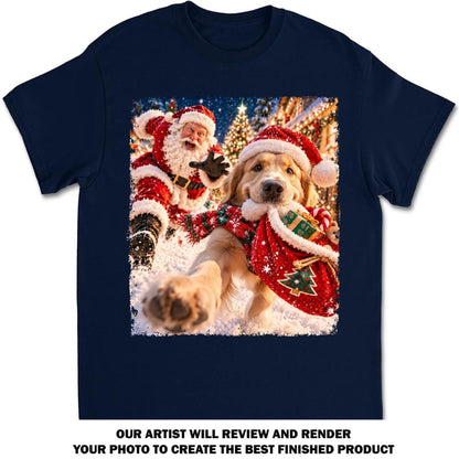 Custom Christmas Birthday Gifts For Dog Mom, Dog Lovers • Christmas Chaos - Personalized Basic T-Shirt