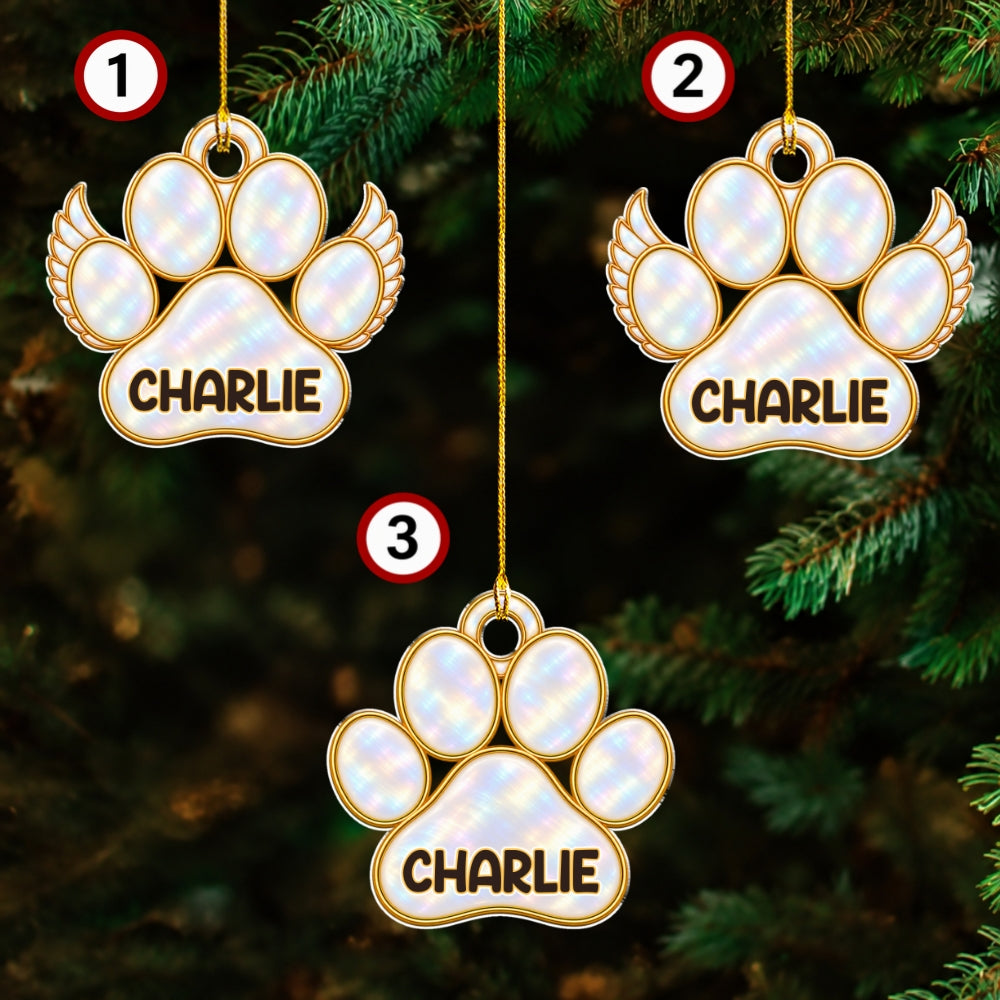 Custom Christmas Memorial Sympathy Gifts For Dogs, Cats • A Tree Of Love - Personalized Acrylic Ornament