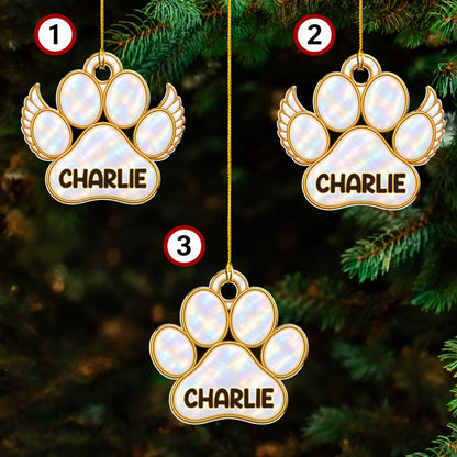 Custom Christmas Memorial Sympathy Gifts For Dogs, Cats • A Tree Of Love - Personalized Acrylic Ornament