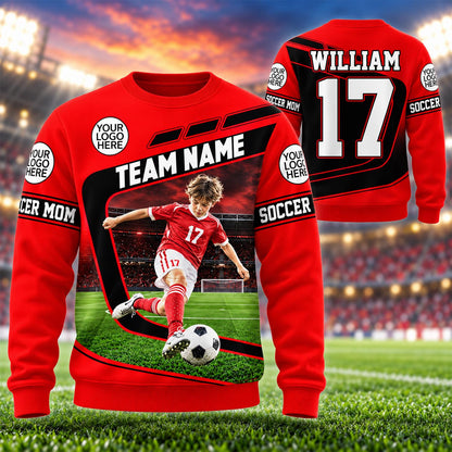Personalized All Over Print Shirt Soccer - Gift For Soccer Lovers NA04