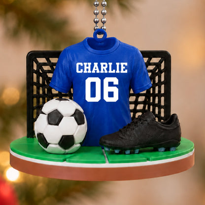 Soccer Player Soccer Team Uniform - Personalized 3D Ornament - Gift For Soccer Lovers, Soccer Team