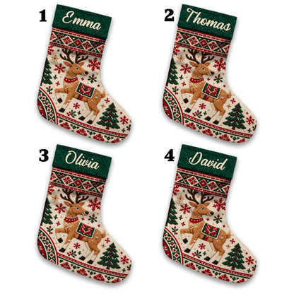 Snowman Family - Personalized Christmas Stocking