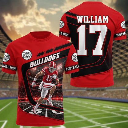 Personalized All Over Print Shirt American Football - Gift For Football Lovers NA04