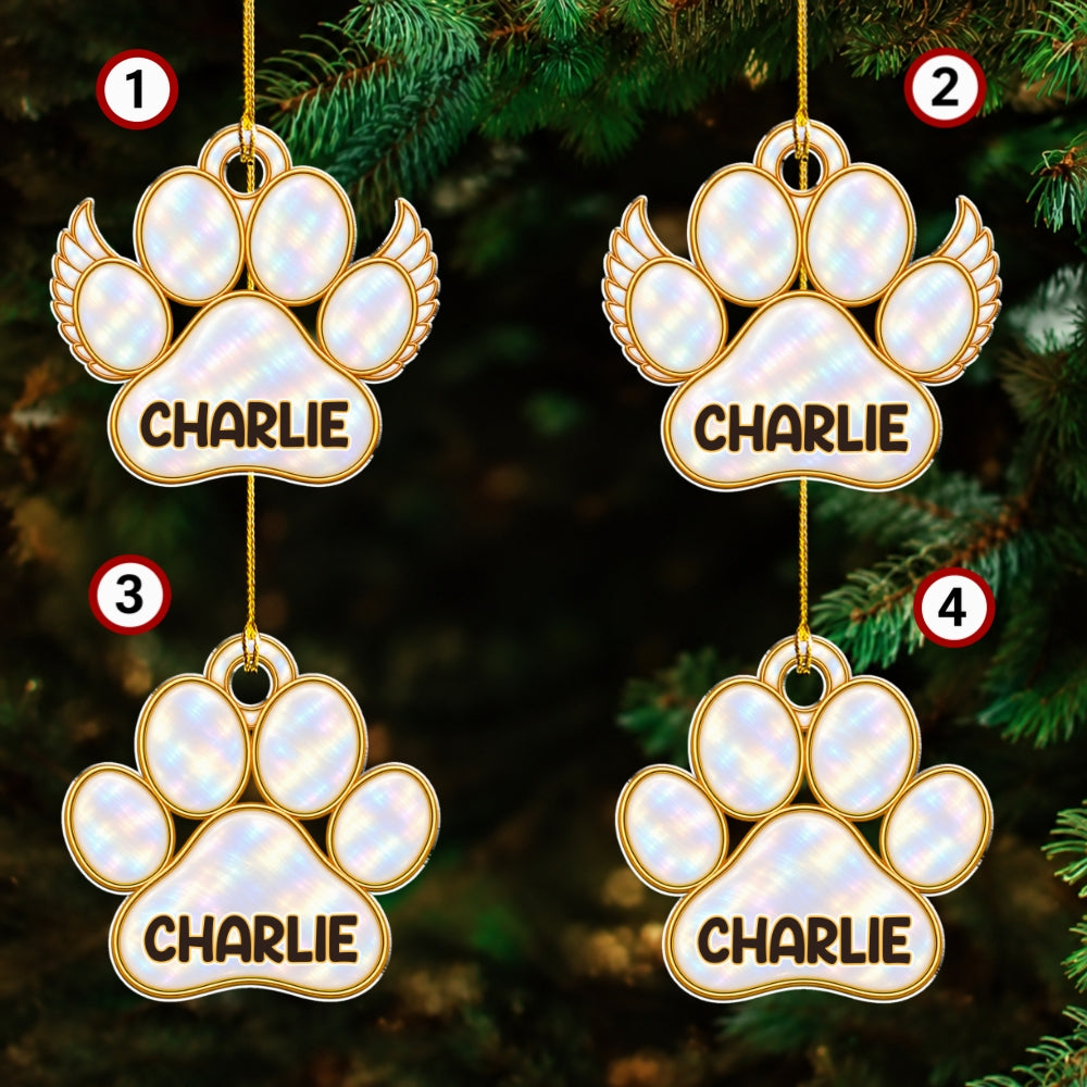 Custom Christmas Memorial Sympathy Gifts For Dogs, Cats • A Tree Of Love - Personalized Acrylic Ornament