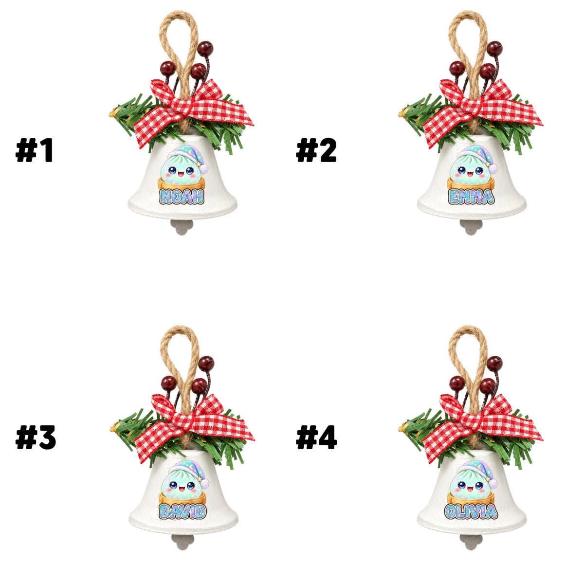 My Jolly Dumpling - Personalized Metal Bell Ornament