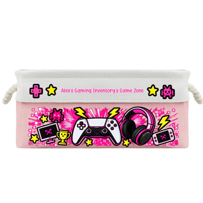 Gaming Gear Belongs Right Here - Personalized Storage Basket