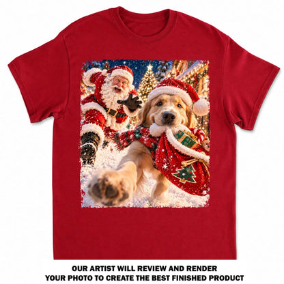 Custom Christmas Birthday Gifts For Dog Mom, Dog Lovers • Christmas Chaos - Personalized Basic T-Shirt