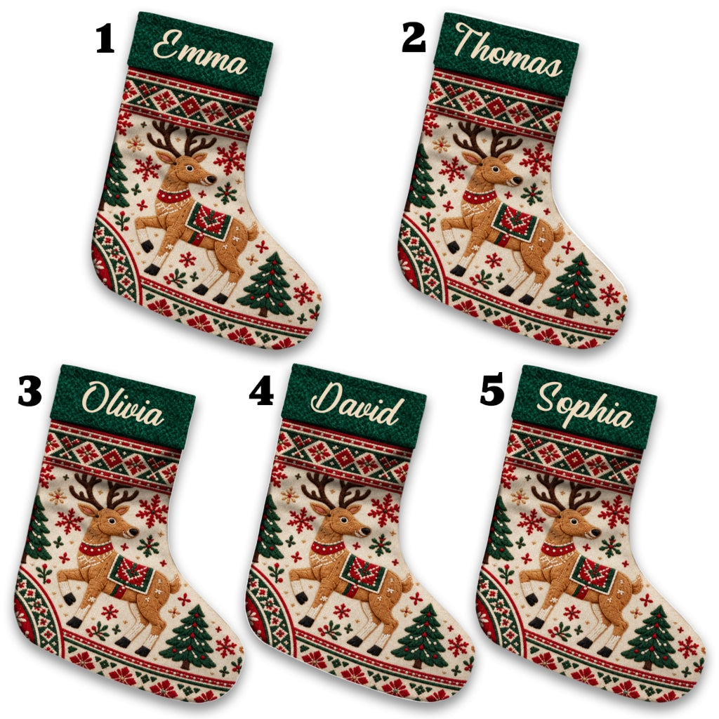 Snowman Family - Personalized Christmas Stocking