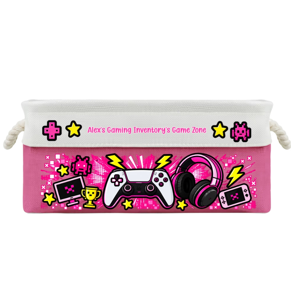 Gaming Gear Belongs Right Here - Personalized Storage Basket