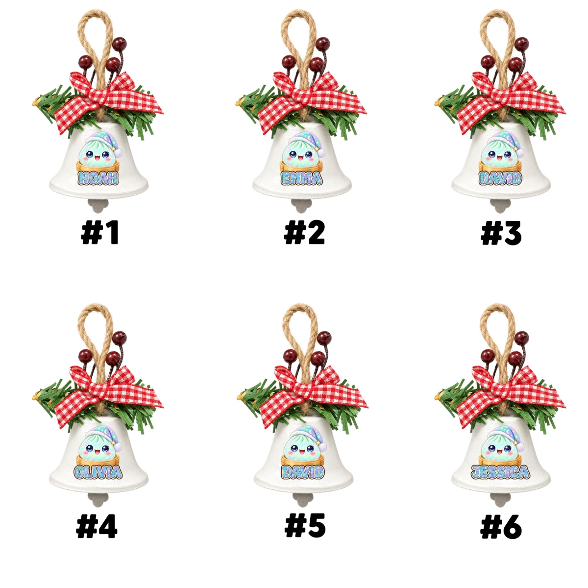 My Jolly Dumpling - Personalized Metal Bell Ornament