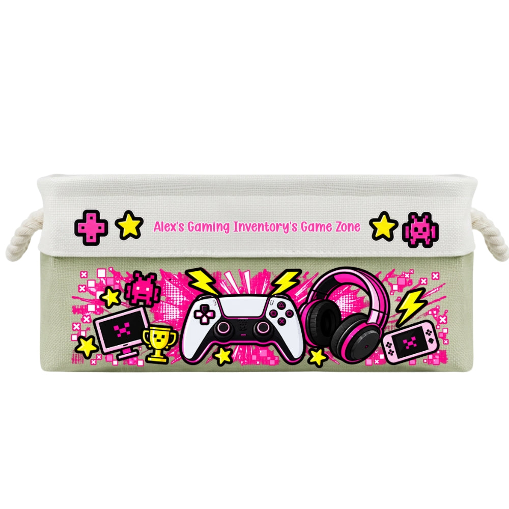 Gaming Gear Belongs Right Here - Personalized Storage Basket