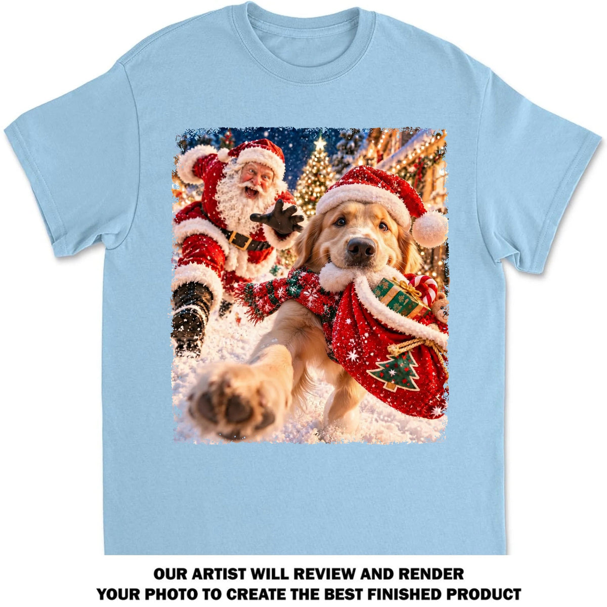 Custom Christmas Birthday Gifts For Dog Mom, Dog Lovers • Christmas Chaos - Personalized Basic T-Shirt