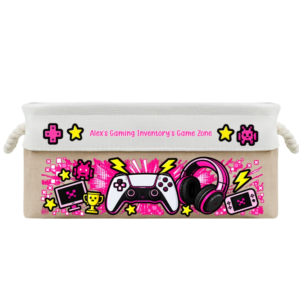 Gaming Gear Belongs Right Here - Personalized Storage Basket