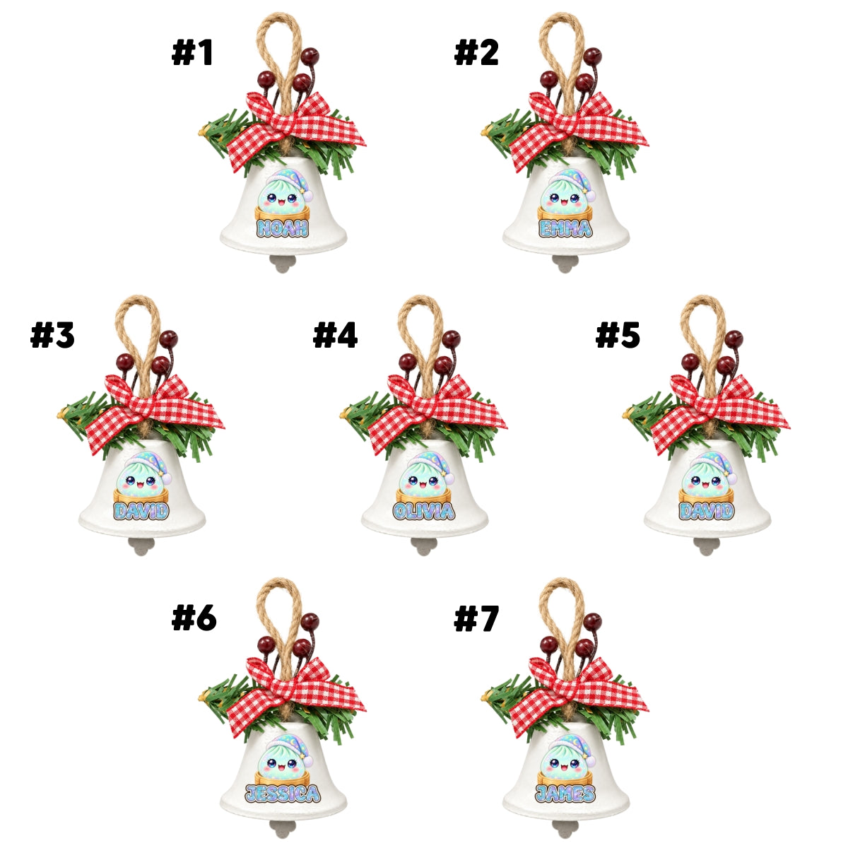 My Jolly Dumpling - Personalized Metal Bell Ornament