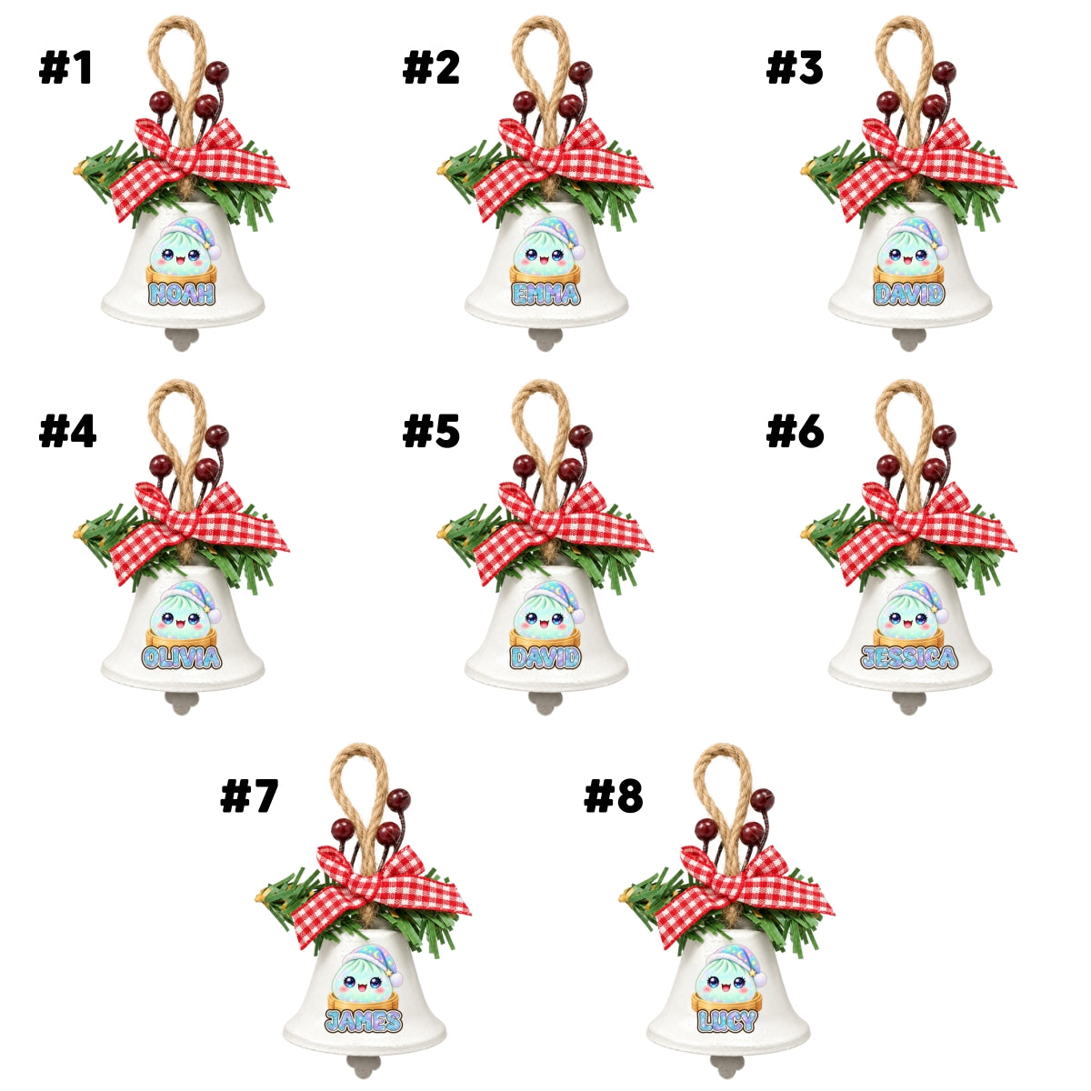 My Jolly Dumpling - Personalized Metal Bell Ornament