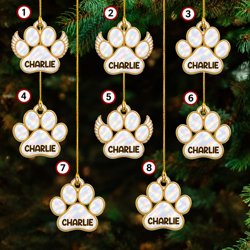 Custom Christmas Memorial Sympathy Gifts For Dogs, Cats • A Tree Of Love - Personalized Acrylic Ornament