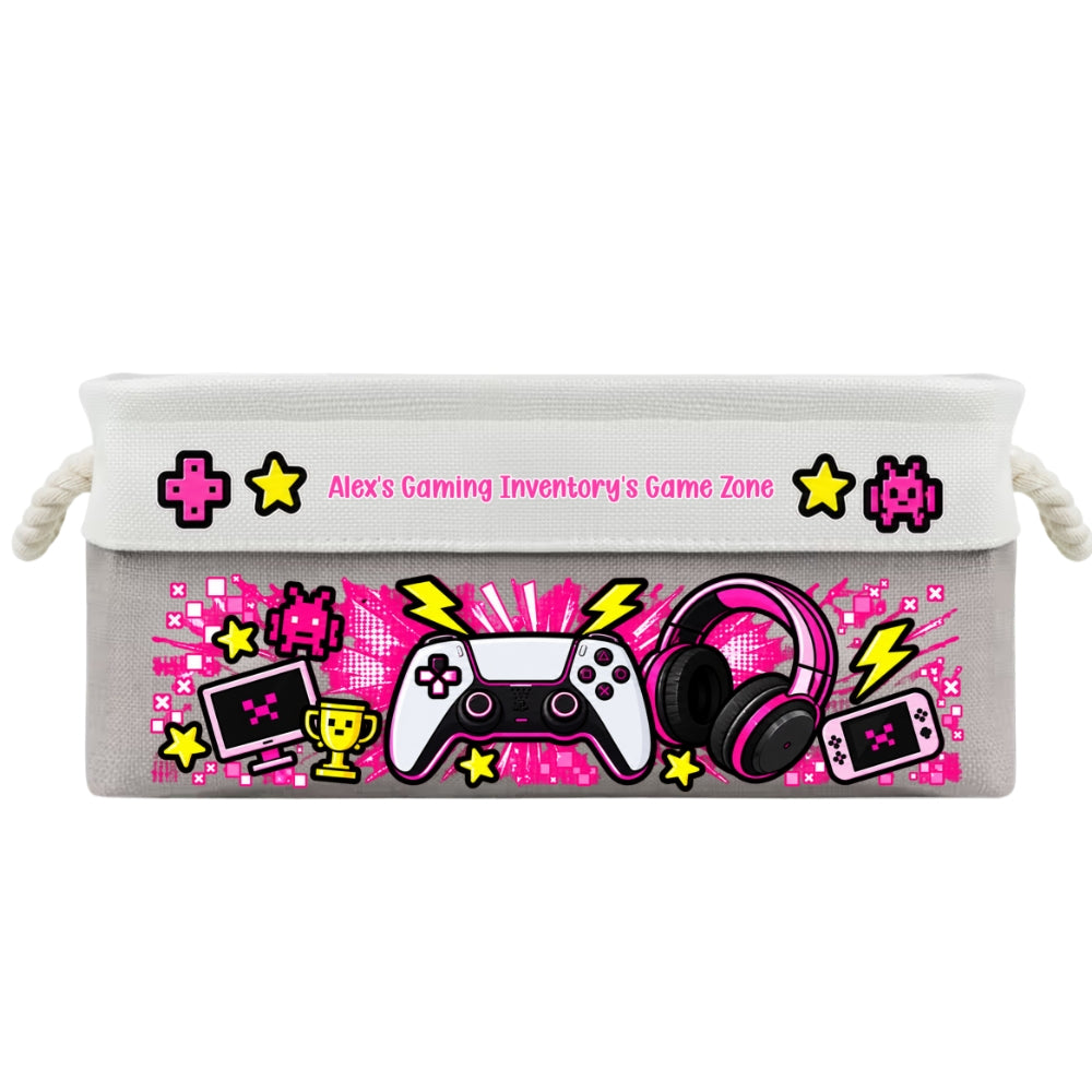 Gaming Gear Belongs Right Here - Personalized Storage Basket