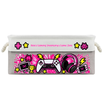 Gaming Gear Belongs Right Here - Personalized Storage Basket