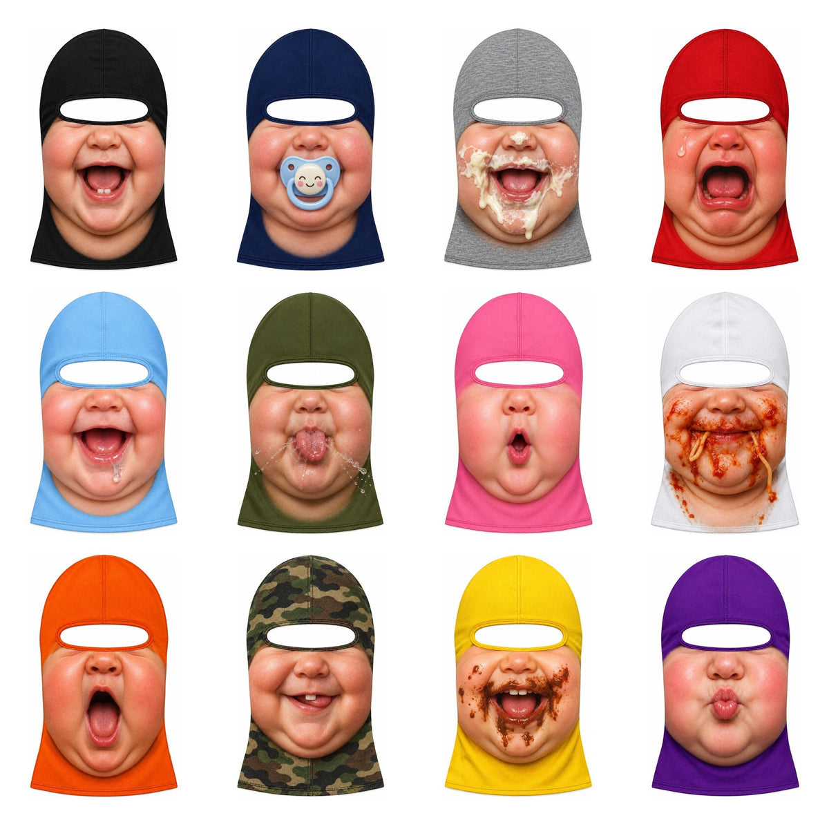 Big Baby Face - Personalized Mask