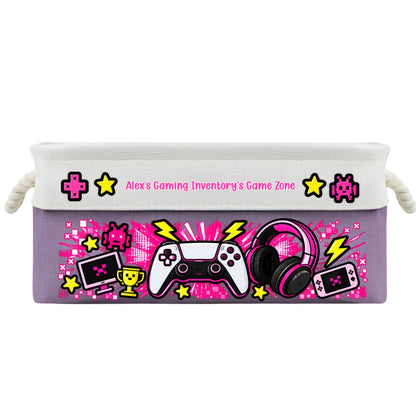 Gaming Gear Belongs Right Here - Personalized Storage Basket