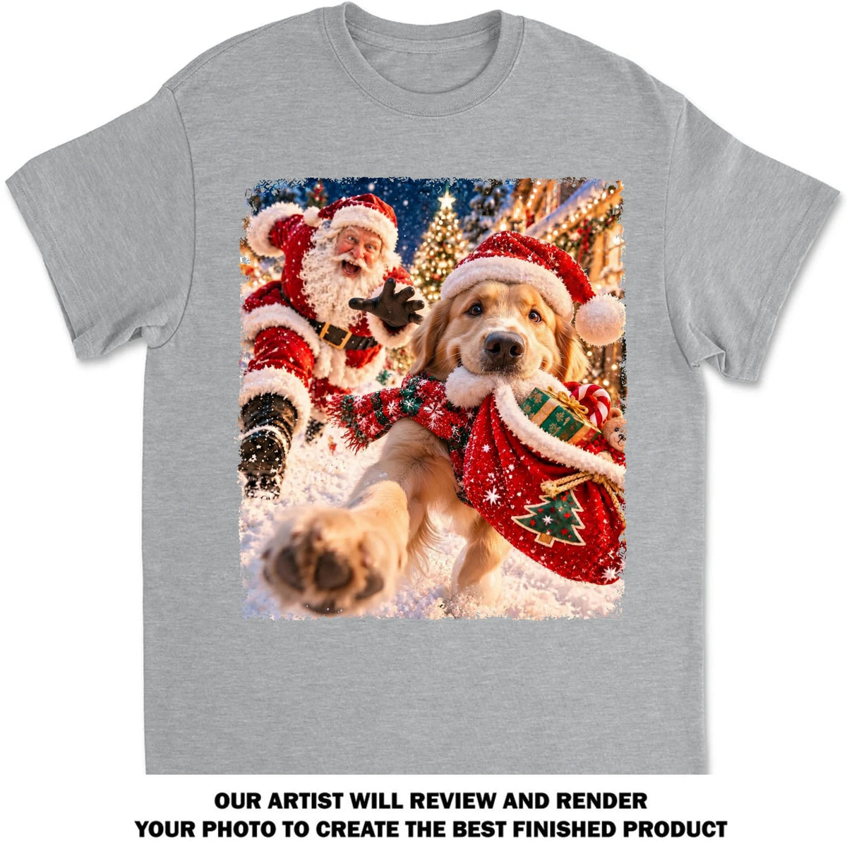 Custom Christmas Birthday Gifts For Dog Mom, Dog Lovers • Christmas Chaos - Personalized Basic T-Shirt