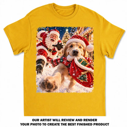 Custom Christmas Birthday Gifts For Dog Mom, Dog Lovers • Christmas Chaos - Personalized Basic T-Shirt