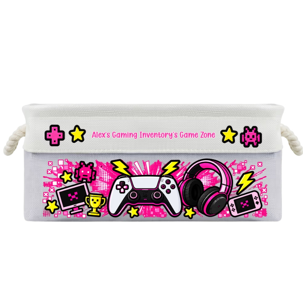 Gaming Gear Belongs Right Here - Personalized Storage Basket