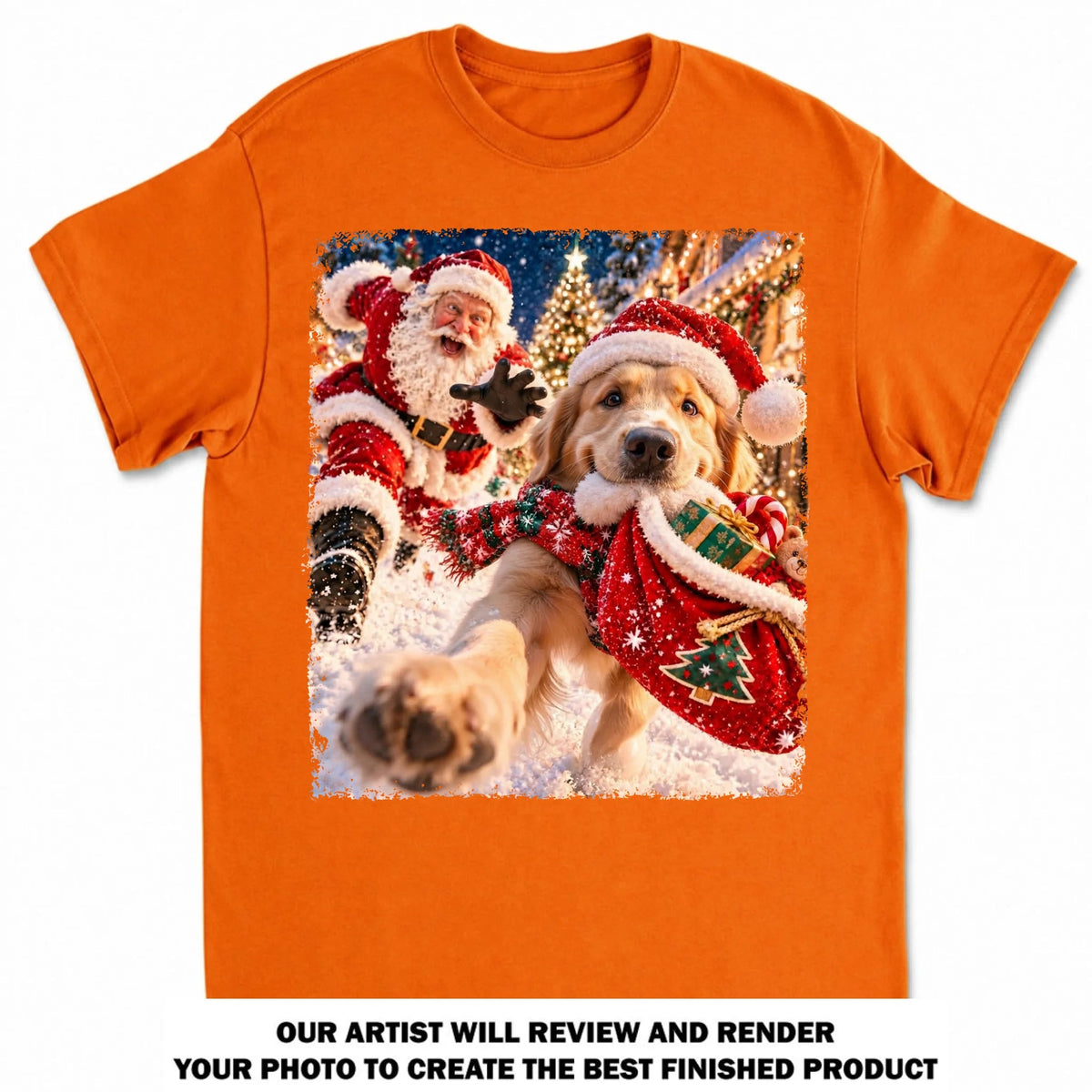 Custom Christmas Birthday Gifts For Dog Mom, Dog Lovers • Christmas Chaos - Personalized Basic T-Shirt