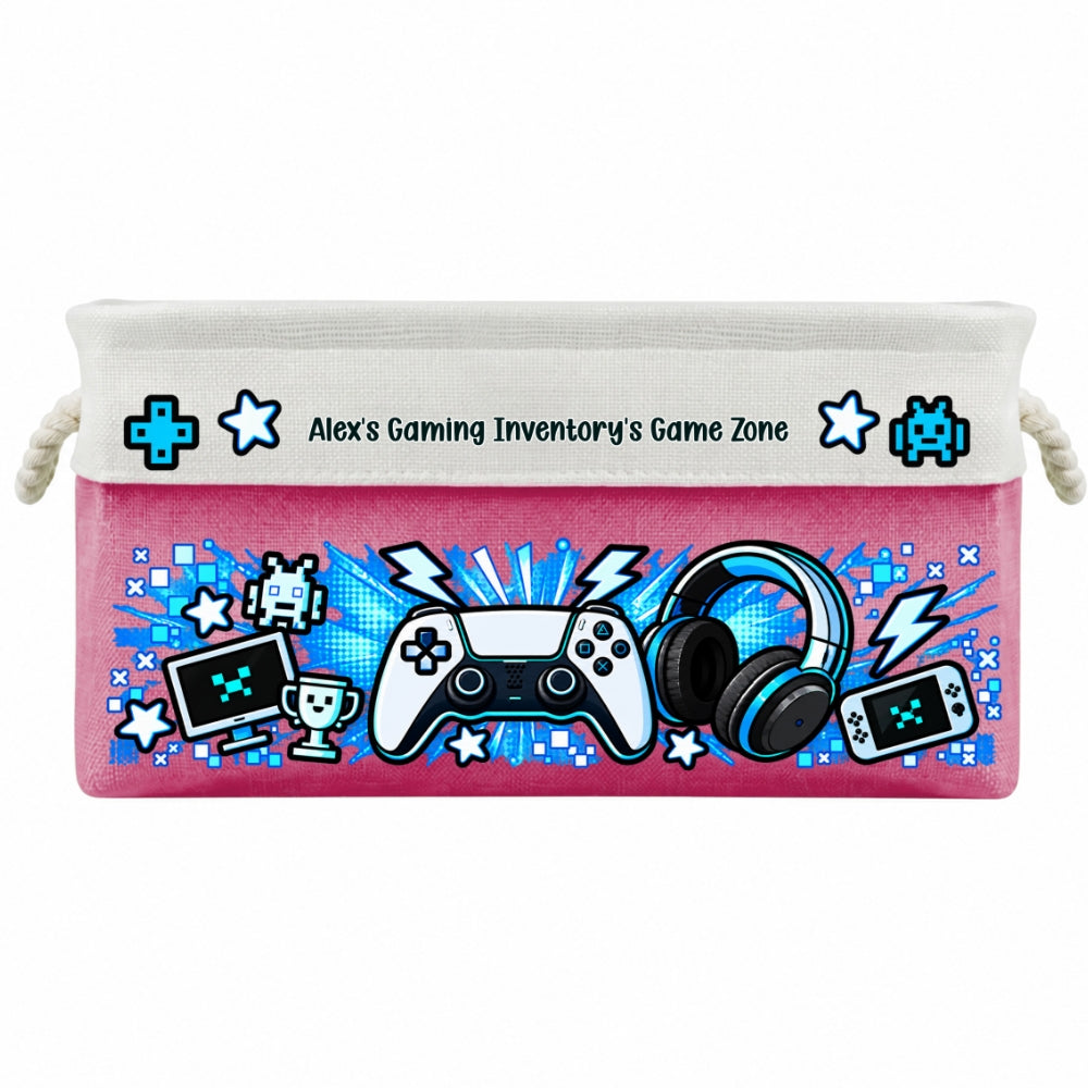Gaming Gear Belongs Right Here - Personalized Storage Basket