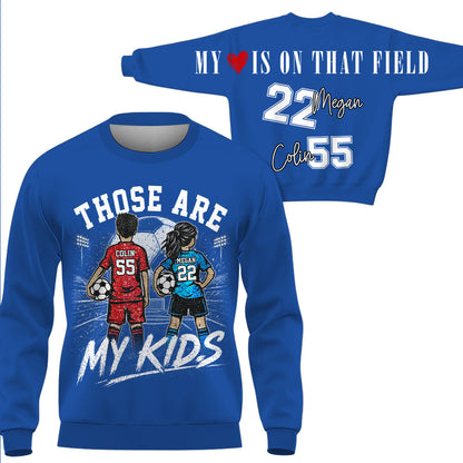 Personalized Those Are My Kids Soccer Mom Shirt, Custom Sports Mom Gameday Shirt T1807 VH01