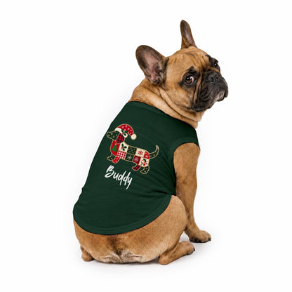 Custom Name Dachshund Christmas Family Matching Pajamas With Pet