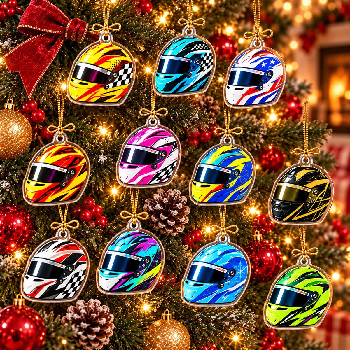 Personalized Racing Helmet Advent Calendar 2026 – Motorsport Countdown Gift for Racing Fans