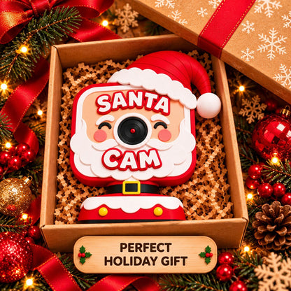 Christmas Camera 3D Printed – Cute Santa, Elf, Reindeer & Snowman Holiday Camera Decoration, Christmas Gift