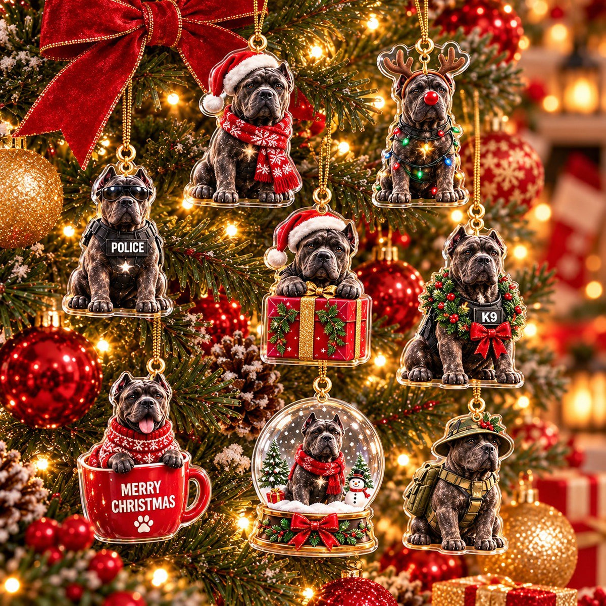 Cane Corso Advent Calendar 2026 – 24 Acrylic Dog Collectibles, Christmas Countdown Gift for Cane Corso Lovers