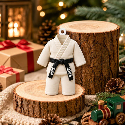 Karate Kid - Custom Name Belt & Name - 3D Printed - Personalized Ornament