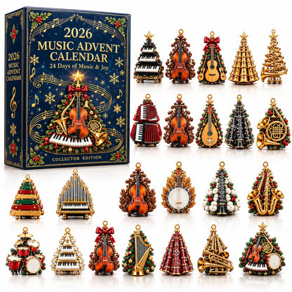 Music Christmas Advent Calendar – Music Lover Christmas Countdown Calendar, Christmas Gift for Musicians & Music Teachers