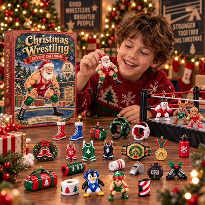 Christmas Wrestling Advent Calendar – Holiday Wrestling Countdown Calendar, Christmas Gift for Wrestling Fans & Kids