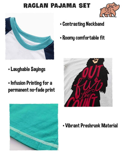 Bulldog Normal Pajama Set |Sleepwear Pjs Sets | Raglan Shirt Pants Set