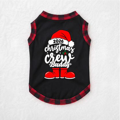 Custom Name Christmas Crew Family Matching Christmas Pajamas With Pet
