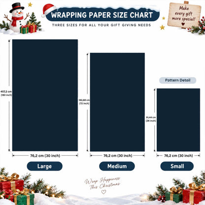 Custom Pet Portrait & Name Christmas Wrapping Paper